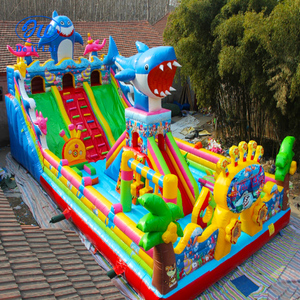 Château gonflable commercial pour enfants, parc de glissades, structure de saut, en PVC, certifié ASTM, pour 48 personnes - Product Image 2