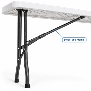 Mesa Plegable de Plástico Moderna, Impermeable, de Tamaño Personalizado, para Bodas, Banquetes, Fiestas, Campamentos, Villas, Reuniones, Resistente y Duradera, Venta al Por Mayor - Product Image 3