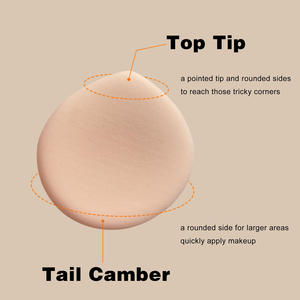 Éponge de maquillage en forme de goutte d'eau, super douce, épaisse, pour l'application du fond de teint, lavable, éponge cosmétique - Product Image 2