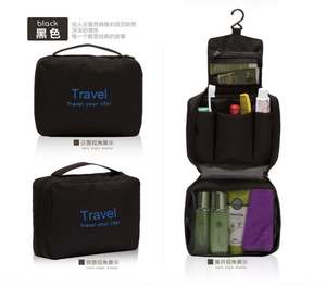 Bolsa de Aseo Portátil Estilo Deportivo 300D con Gancho y Cierre de Cremallera, Estuche Cosmético Oxford para Niñas, Logotipo Personalizado para Uso Promocional - Product Image 4