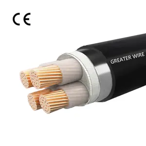 Câble souterrain 1.5mm2 2.5mm2 4mm2 6mm2 10mm2 16mm2 Câble STA ignifuge Fil d'acier en cuivre et aluminium Câble d'alimentation blindé