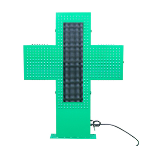 Pantalla LED P10 de Doble Cara Impermeable para Exteriores, Letrero Giratorio Azul de 80 cm, Pantalla Cruzada para Farmacias, Uso en Tiendas Médicas - Product Image 6