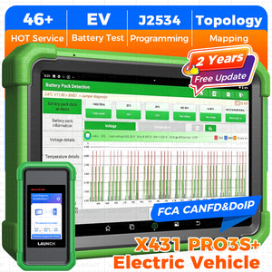 เครื่องมือวินิจฉัยแบตเตอรี่รถยนต์ LAUNCH X431 PRO3S+ EV x 431 proobd2 EV สำหรับรถยนต์ทุกประเภท - Product Image 6