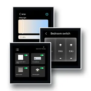 T8E new design 4 inch zigbee gateway tuya smart home central control panel with Alexa voice control function