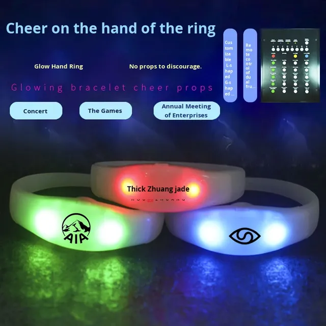Christmas LED Sound Activated Waterproof Flashing Bracelet Wristband-Electronic Gadgets for Adults