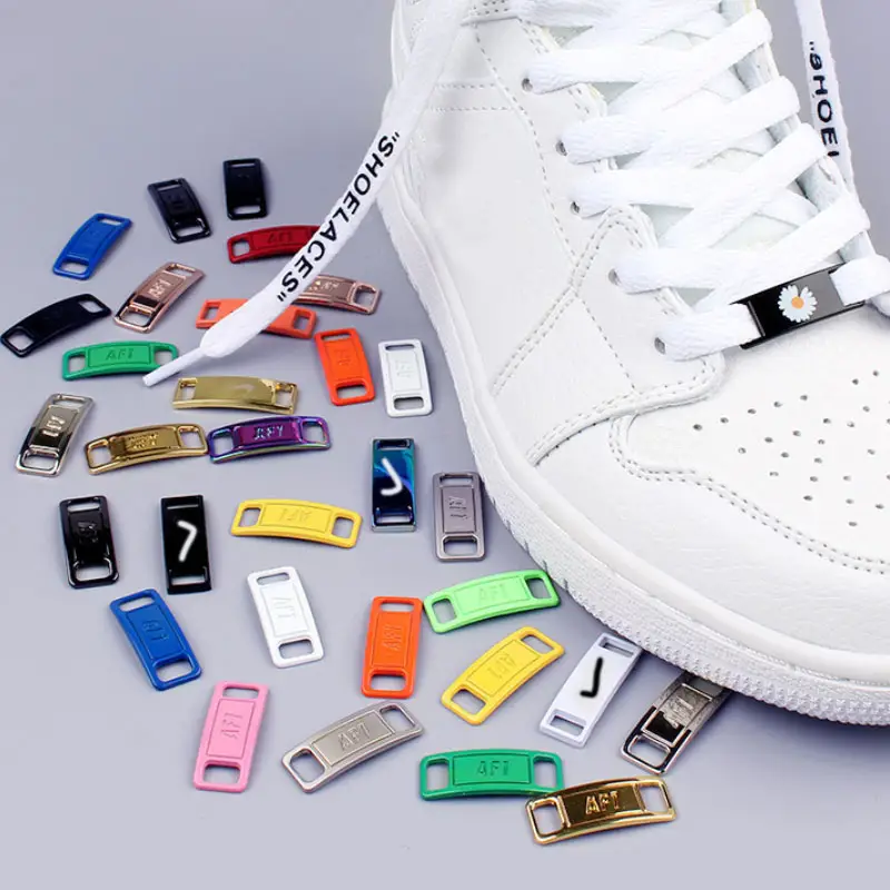 Customized Various Color Plating Logo Custom Metal Shoelace Charm AF1 Sneaker - Shoe Lace Decoration