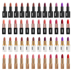 Wholesale Vegan <strong>Organic</strong> Waterproof Long Lasting Wearing Lip Stick Makeup Cosmetics Private Label Nude Matte <strong>Lipstick</strong> - Product Image 6