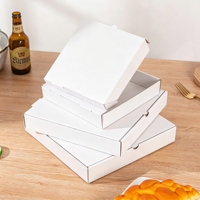 Boîte à pizza personnalisée avec logo, emballage alimentaire en carton ondulé écologique avec dorure à chaud et impression quadricolore, vente en gros