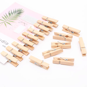 Newell High Quality Practical Manufacturer <strong>Mini</strong> Hanger Bamboo Clothes <strong>Peg</strong> Clothespin Bamboo <strong>Pegs</strong> with Factory Price - Product Image 1