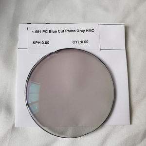 快適な1.591PCフォトグレーアンチブルーレイポリカーボネートフィルムレンズ - Product Image 1