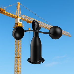 Không dây IOT gió cảm biến tốc độ máy đo gió cho cẩu tháp xây dựng trang Web giám sát Hệ thống báo động gió mạnh thiết bị an toàn - Product Image 1