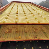 Bol de colle en polyuréthane moulé sur mesure Huayan pour machine de criblage vibrant, application haute température dans l'exploitation minière