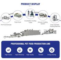 Machine extrudeuse industrielle en acier inoxydable pour aliments pour animaux de compagnie, équipement de traitement de granulés flottants pour aliments pour poissons