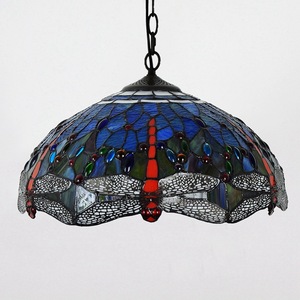 Tiffany Hanginghead Dragonfly lampu tunggal liontin dalam mahoni perunggu