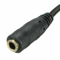 Câble d'extension pour casque et écouteurs 3,5 mm noir, 1,5 m/3 m/5 m, mâle vers femelle, à très faible bruit