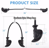 Équipement de gymnastique de haute qualité Fitness Nylon Triceps Corde Accessoires Câble Attachement