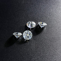 Moissanite ronde blanche de haute qualité SICGEM, couleur D, clarté VVS1, pour la fabrication de bijoux