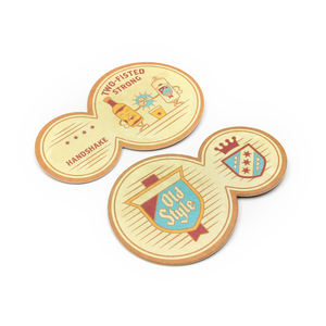 Le logo fait sur commande impriment le caboteur absorbant réutilisé épais de bière de barre de papier 5Ply pour la boisson - Product Image 2