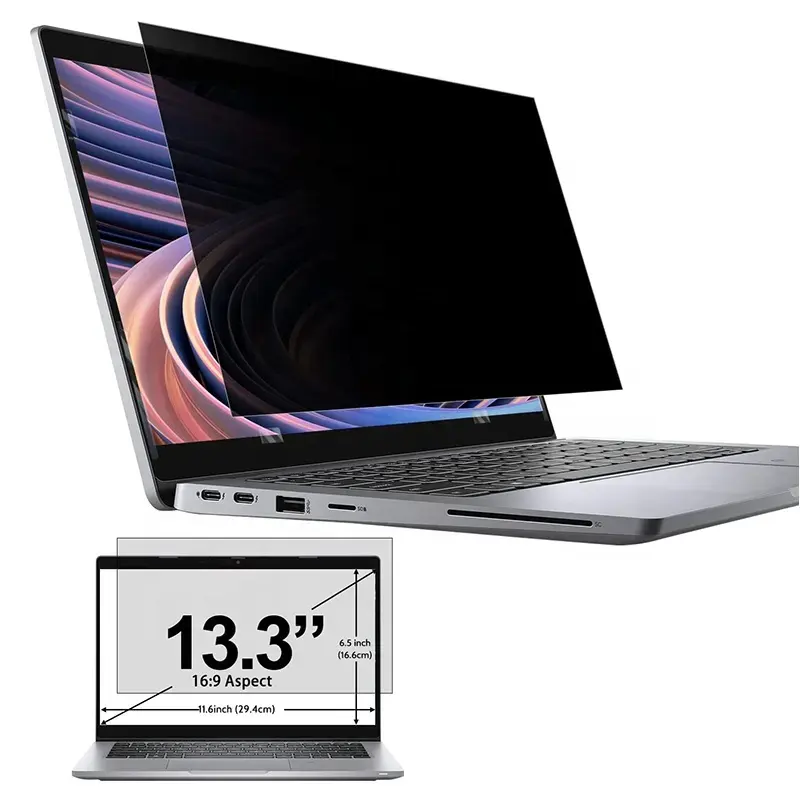 13.3 מסך פרטיות מחשב נייד אינץ 'עבור צג מחשב 16:9 צג מגן אבטחה נשלף תואם עם Lenovo כ "ס דל" ל