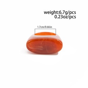 Mode coloré acrylique résine épais large anneaux <span class=keywords><strong>pour</strong></span> femmes Vintage lisse géométrique <span class=keywords><strong>bague</strong></span> bijoux - Product Image 6