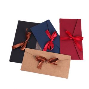 Boîte-cadeau en carton kraft brun écologique personnalisée, simple, pour mariage, avec ruban - Product Image 3