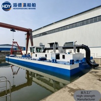 Draga de succión a chorro, barco de bombeo de arena, embarcación de dragado personalizable para proyectos en África, Sudamérica y Norteamérica