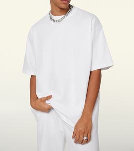 Best Quality 100% Cotton T-Shirt Custom Heavy and Comfortable Breathable Oversized Long Fit with Printed Logos on Sale - Product Image 3