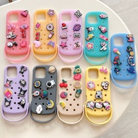 Coque de téléphone en TPU 3D Kawaii avec animaux de dessin animé, mignonne, perforée, antichoc, 5 couleurs, cadeau pour 16 15 14 Pro Max