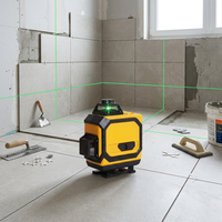Niveau laser vert 4D 16 lignes 520nm, auto-nivelant, outil d'alignement laser multifonctionnel industriel et DIY