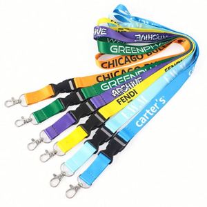 Factory Low Moq <b>Polyester</b> Sublimation Print Neck <b>Lanyards</b> With Logo Custom - Product Image 5