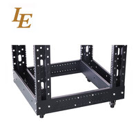 Système de rack ouvert 42U 200 kg conforme à la norme IEC297-2 avec roulettes et vis d'expansion pour fixation en stock, en acier SPCC thermolaqué