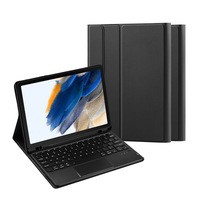 Keyboard untuk Samsung Tablet A9 + A8, casing pelindung dengan Keyboard nirkabel