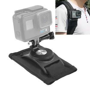 Stokta toptan 360 derece dönen hızlı serbest bırakma kayış montaj omuz sırt çantası dağı GoPro ve diğer aksiyon kameraları