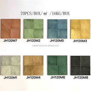 Piastrella Quadrata <span class=keywords><strong>in</strong></span> Ceramica Artigianale Tonalità Rame Terracotta, Piastrella Rustica da Parete per Paraschizzi Cucina, Ingrosso per Progetti Hotel e Ville - Product Image 4