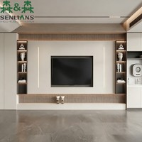 Lemari TV Tersembunyi Gaya Skandinavia SLS |   Pusat Media Kayu Berkelanjutan |   Furnitur B2B Langsung dari Pabrik yang Disesuaikan