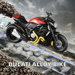 Modelo de Motocicleta Deportiva <span class=keywords><strong>Ducati</strong></span> Devil a Escala <span class=keywords><strong>1</strong></span>/<span class=keywords><strong>18</strong></span>, de Plástico y Aleación Fundida a Presión, para Niños de 8+ Años, Regalo - Product Image 2
