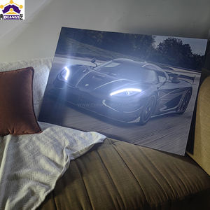 Póster de coche de <span class=keywords><strong>carreras</strong></span> F1 personalizado Led Light Grand Prix Circuit Led Poster pared arte de neón sala de estar dormitorio decoración de pared regalos para el hogar - Product Image 3