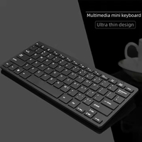 Keyboard Ergonomis Mini Slim Berkabel USB Desain Sederhana dan Ringkas untuk Laptop dan Komputer Desktop Plug and Play