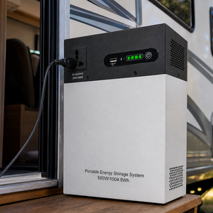 Estación de Almacenamiento de Energía Portátil ASCEND Serie ESS LiFePO4, Onda Sinusoidal Pura, Solar, 300W 500W 1000W, con Panel Solar Integrado - Product Image 2