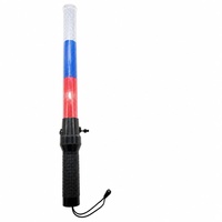 Bâton de signalisation LED clignotant de 54 cm, rechargeable, pour le contrôle du trafic