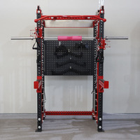 Système d'entraînement 3-en-1 ultime : Cable Crossover, Power Rack et Banc de Musculation Réglable pour Salle de Sport Commerciale