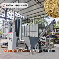 Machine de carbonisation continue des déchets agricoles pour la paille de riz, la paille de blé, la paille de maïs et la paille de coton