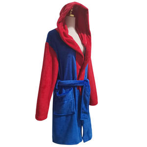 Camisones para hombre y mujer, albornoces de Cosplay, disfraz de Super <span class=keywords><strong>Mario</strong></span> Cos, pijamas de franela de dibujos animados para Halloween - Product Image 2