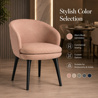 Fauteuil de salon rembourré moderne pour restaurant, hôtel, café, bar, salon, bureau, mobilier commercial