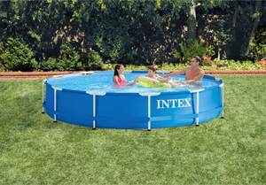 <span class=keywords><strong>INTEX</strong></span> 28212 <span class=keywords><strong>accessoires</strong></span> extérieurs en PVC hors sol rond métal famille bain piscines Piscina Esterna - Product Image 2