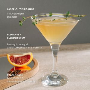 Copas de Cóctel de Cristal Ecológicas Hechas a Mano de Lujo, 4.5oz/5oz/7oz/9.6oz, para Bodas, Fiestas, <span class=keywords><strong>Mojito</strong></span>, <span class=keywords><strong>Martini</strong></span> - Product Image 2