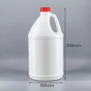 High Quality 3.8 Liter Round Bottle HDPE Plastic Can Jerry Can For Chemicals