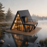 Villa Modulaire Préfabriquée en Acier pour Hôtel et Bureaux, Structure en A, Modèle S900 – Idéale pour Complexes Éducatifs et Touristiques
