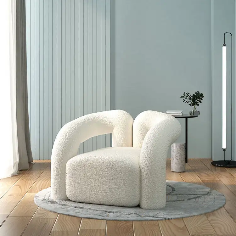 Soggiorno creativo singolo per il tempo libero divano sedia sillas in tessuto poltrona