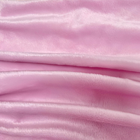 Personnalisé tricoté ours en peluche fourrure polaire Stretch velours 100% polyester tissu pour animaux jouets en peluche